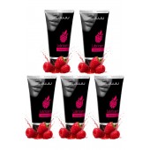 Набор из 5 съедобных лубрикантов JUJU со вкусом малины - JuJu - купить с доставкой в Нижнекамске