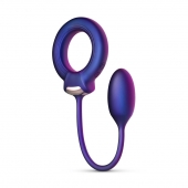Фиолетовое эрекционное виброкольцо с анальным шариком Eclipse - ONE DC B.V. - в Нижнекамске купить с доставкой