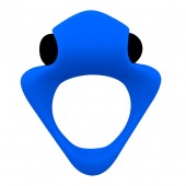 Синее эрекционное кольцо Wooomy Tribeс с вибрацией - Adrien Lastic - в Нижнекамске купить с доставкой