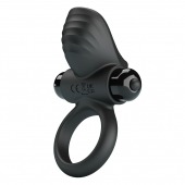 Черное эрекционное кольцо с вибрацией Adrien - Baile - в Нижнекамске купить с доставкой