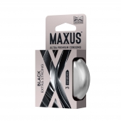 Черные утолщенные презервативы MAXUS Extra Strong с железным кейсом - 3 шт. - Maxus - купить с доставкой в Нижнекамске