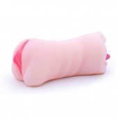 Телесный двусторонний мастурбатор - вагина и ротик - Boys of Toys - в Нижнекамске купить с доставкой