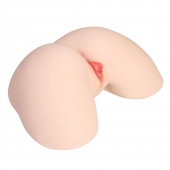 Мастурбатор-полуторс с двойным слоем материала и вибрацией Jenny Onahole Real Hips - KOKOS - в Нижнекамске купить с доставкой