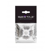 Эластичное эрекционное кольцо с черными «ресничками» - Sextaz - в Нижнекамске купить с доставкой