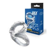 Прозрачное двойное эрекционное кольцо - Sex Expert - в Нижнекамске купить с доставкой