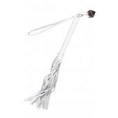 Белая кожаная плеть - 50 см. - Pecado - купить с доставкой в Нижнекамске