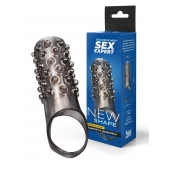 Дымчатая насадка на пенис с выпуклостями - 12 см. - Sex Expert - в Нижнекамске купить с доставкой