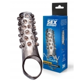 Дымчатая насадка на пенис с выпуклостями - 11 см. - Sex Expert - в Нижнекамске купить с доставкой