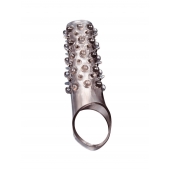 Дымчатая насадка на пенис с шипами и выпуклостями - 12 см. - Sex Expert - в Нижнекамске купить с доставкой