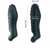 Серая силиконовая насадка на пенис с подхватом Manwan Ryzer - Manwan - в Нижнекамске купить с доставкой