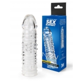 Прозрачная закрытая насадка на пенис - 17 см. - Sex Expert - в Нижнекамске купить с доставкой