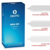 Презервативы OKOTO Mega Mix - 18 шт. - Sitabella - купить с доставкой в Нижнекамске