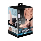 Телесный полый страпон с вибрацией Erection Agents - 24,1 см. - NMC - купить с доставкой в Нижнекамске