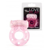 Розовое эрекционное виброкольцо с бабочкой - 1137 - в Нижнекамске купить с доставкой