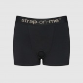 Черные трусики-боксеры для фиксации насадок Strap-on-me Harness Lingerie Allure - size L - Strap-on-me - купить с доставкой в Нижнекамске