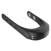 Черное эрекционное виброкольцо на ремешках - Boys of Toys - в Нижнекамске купить с доставкой