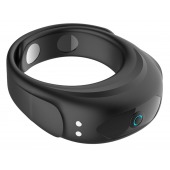 Черное эрекционное виброкольцо на ремешках - Boys of Toys - в Нижнекамске купить с доставкой