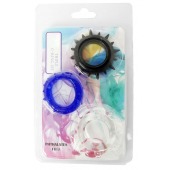 Набор из 3 эрекционных колец разного цвета и рельефа - Boys of Toys - в Нижнекамске купить с доставкой