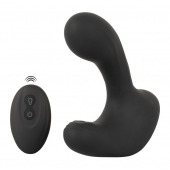 Черная анальная вибропробка с функцией расширения RC Butt Plug with 3 functions - Orion - в Нижнекамске купить с доставкой