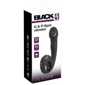 Черный силиконовый вибратор G   P-Spot Vibrator - 16,8 см. - Orion