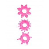 Комплект из трех розовых эрекционных колец - Erowoman-Eroman - в Нижнекамске купить с доставкой