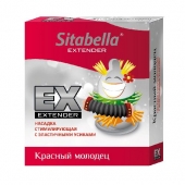 Стимулирующая насадка Sitabella Extender  Красный молодец - Sitabella - купить с доставкой в Нижнекамске