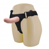 Реалистичный страпон-фаллоимитатор на трусиках Ultra Passionate Harness - 15 см. - Baile - купить с доставкой в Нижнекамске