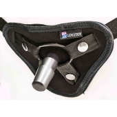 Страпон с 2 насадками и вибрацией UniStrap - 19 и 12 см. - LOVETOY (А-Полимер) - купить с доставкой в Нижнекамске