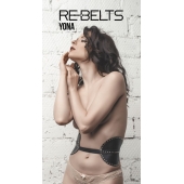 Пояс с клёпками Yona Black - Rebelts - купить с доставкой в Нижнекамске