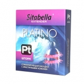 Стимулирующая насадка со спиралью из усиков Platino  Шторм - Sitabella - купить с доставкой в Нижнекамске