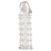 Гелевая прозрачная насадка с шипами - 12 см. - Toyfa Basic - в Нижнекамске купить с доставкой