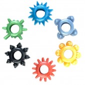 Набор из 6 разноцветных эрекционных колец - Toyfa Basic - в Нижнекамске купить с доставкой