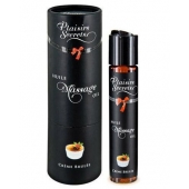 Массажное масло с ароматом крем брюле Huile de Massage Gourmande Creme Brulée - 59 мл. - Plaisir Secret - купить с доставкой в Нижнекамске