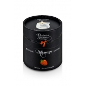 Массажная свеча с ароматом клубники Bougie de Massage Gourmande Fraise - 80 мл. - Plaisir Secret - купить с доставкой в Нижнекамске