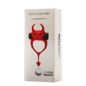 Красное эрекционное кольцо в форме дьяволенка DEVOL COCKRING - Adrien Lastic - в Нижнекамске купить с доставкой