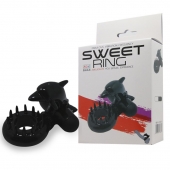 Чёрное эрекционное виброкольцо Sweet Ring с дельфинчиком - Baile - в Нижнекамске купить с доставкой
