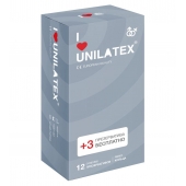 Презервативы с рёбрами Unilatex Ribbed - 12 шт. + 3 шт. в подарок - Unilatex - купить с доставкой в Нижнекамске