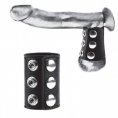 Утяжка на пенис на кнопочках 100% PVC STRAP WITH METAL SNAP - BlueLine - купить с доставкой в Нижнекамске