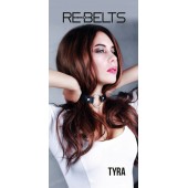 Чёрный кожаный чокер-кляп Tyra Black - Rebelts - купить с доставкой в Нижнекамске