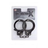 Чёрные наручники из листового металла BONDX METAL CUFFS BLACK - Dream Toys - купить с доставкой в Нижнекамске