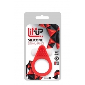 Красное эрекционное кольцо LIT-UP SILICONE STIMU RING 1 RED - Dream Toys - в Нижнекамске купить с доставкой