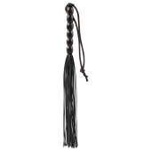Чёрная мини-плеть из резины Rubber Mini Whip - 22 см. - Blush Novelties - купить с доставкой в Нижнекамске