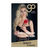 Пластиковая метелочка с красными пёрышками Small Feather Tickler - 32 см. - Blush Novelties - купить с доставкой в Нижнекамске