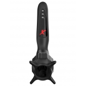 Чёрный вибростимулятор для головки члена с эффектом всасывания Vibrating Roto-Sucker - Pipedream - в Нижнекамске купить с доставкой