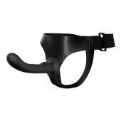 Страпон с изогнутой головкой Ultra Harness Curvy Dildo - 15,8 см. - Baile - купить с доставкой в Нижнекамске