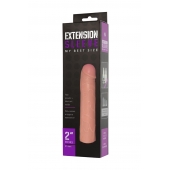 Насадка-удлинитель Extension sleeve телесного цвета - 18,5 см. - Sitabella - в Нижнекамске купить с доставкой