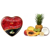 Массажная свеча с ароматом экзотических фруктов Bougie Massage Candle - 35 мл. - Plaisir Secret - купить с доставкой в Нижнекамске