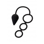 Тройное эрекционное кольцо с анальным хвостом Drop M-size - Erotist Adult Toys - в Нижнекамске купить с доставкой