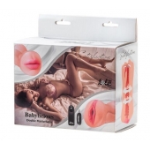 Двусторонний мастурбатор с вибропулей Satisfaction Babylicious - Lola Games - в Нижнекамске купить с доставкой