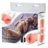 Двусторонний мастурбатор с вибропулей Satisfaction Lucky charm - Lola Games - в Нижнекамске купить с доставкой